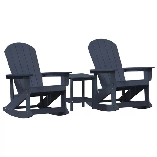 Kerti lounge szett Tengerészkék HDPE