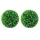 2 db zöld mesterséges boxwood gömbök LED fényekkel 47 cm