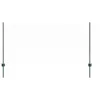 Kerítoszlopok 22 pcs Zöld 140 cm Acél