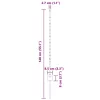 Kerítoszlopok 22 pcs Zöld 140 cm Acél