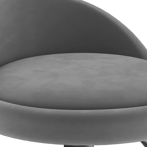 Sötétszürke bársony bárszék