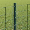 Kerítoszlopok 22 pcs Zöld 160 cm Acél