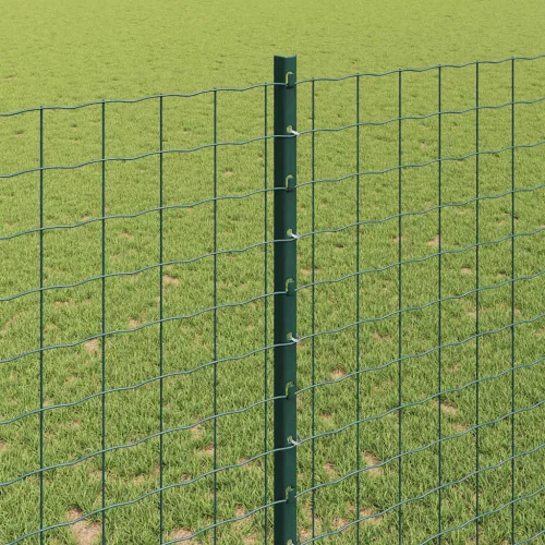 Kerítoszlopok 22 pcs Zöld 180 cm Acél