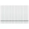 Kerítoszlopok 22 pcs Zöld 200 cm Acél