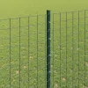 Kerítoszlopok 22 pcs Zöld 200 cm Acél