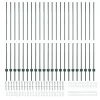 Kerítoszlopok 22 pcs Zöld 200 cm Acél