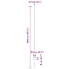 Kerítoszlopok 22 pcs Zöld 200 cm Acél