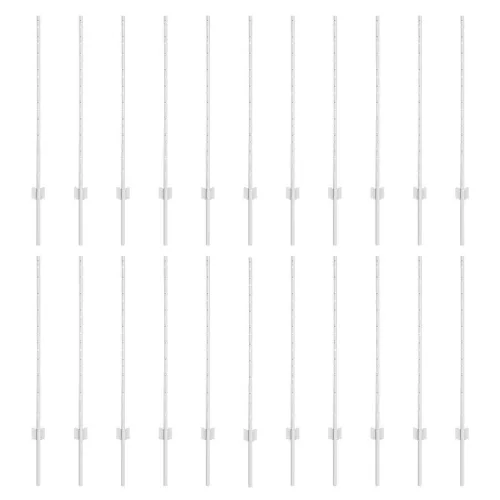 Kerítoszlopok 44 pcs Ezüst 140 cm Acél