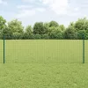 Kerítés oszlopokkal Zöld 0.8 x 10 m Acél