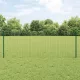 Kerítés oszlopokkal Zöld 0.8 x 10 m Acél