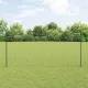 Kerítés oszlopokkal Zöld 1.5 x 10 m Acél