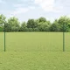 Kerítés oszlopokkal Zöld 1.2 x 25 m Acél