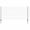 Kerítés oszlopokkal Zöld 1.2 x 25 m Acél