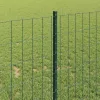 Kerítés oszlopokkal Zöld 1 x 25 m Acél