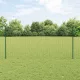 Kerítés oszlopokkal Zöld 1.2 x 25 m Acél