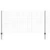 Kerítés oszlopokkal Zöld 1.2 x 25 m Acél
