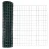 Kerítés oszlopokkal Zöld 1.2 x 25 m Acél