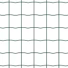 Kerítés oszlopokkal Zöld 1 x 25 m Acél