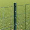 Kerítés oszlopokkal Zöld 1.2 x 10 m Acél