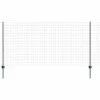 Kerítés oszlopokkal Zöld 1.2 x 25 m Acél