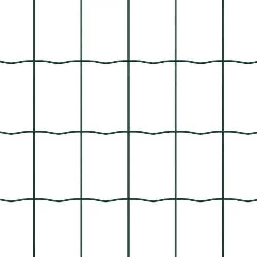 Kerítés oszlopokkal Zöld 1.2 x 25 m Acél