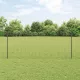 Kerítés oszlopokkal Szürke 1 x 10 m Acél