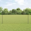 Kerítés oszlopokkal Szürke 1.5 x 10 m Acél