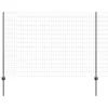 Kerítés oszlopokkal Szürke 1.6 x 10 m Acél
