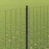 Kerítés oszlopokkal Szürke 1.6 x 10 m Acél