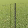 Kerítés oszlopokkal Szürke 1.4 x 10 m Acél