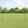 Kerítés oszlopokkal Szürke 1.5 x 10 m Acél