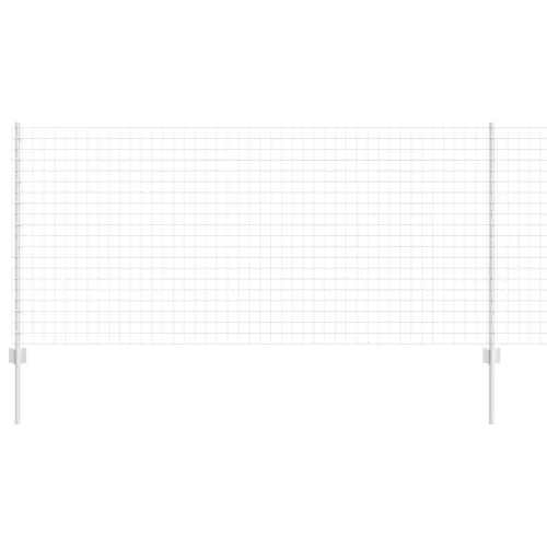 Kerítés oszlopokkal Ezüst 1 x 10 m Acél