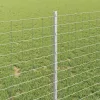 Kerítés oszlopokkal Ezüst 1 x 10 m Acél