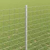Kerítés oszlopokkal Ezüst 1.4 x 10 m Acél