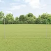 Kerítés oszlopokkal Ezüst 1.4 x 10 m Acél