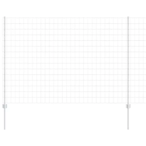 Kerítés oszlopokkal Ezüst 1.5 x 10 m Acél