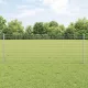 Kerítés oszlopokkal Ezüst 0.8 x 25 m Acél