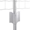 Kerítés oszlopokkal Ezüst 0.8 x 25 m Acél