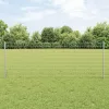 Kerítés oszlopokkal Ezüst 0.8 x 25 m Acél
