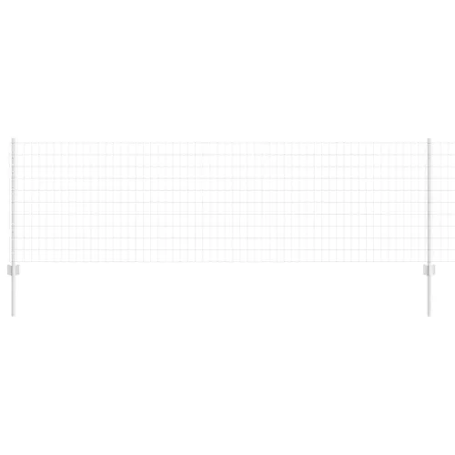 Kerítés oszlopokkal Ezüst 0.8 x 25 m Acél