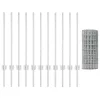 Kerítés oszlopokkal Ezüst 0.8 x 25 m Acél
