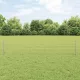 Kerítés oszlopokkal Ezüst 0,4 x 25 m Acél