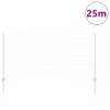 Kerítés oszlopokkal Ezüst 1 x 25 m Acél