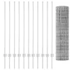 Kerítés oszlopokkal Ezüst 1.2 x 25 m Acél