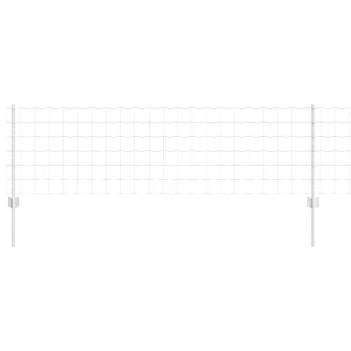 Kerítés oszlopokkal Ezüst 0,6 x 25 m Acél