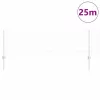 Kerítés oszlopokkal Ezüst 0,6 x 25 m Acél