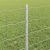 Kerítés oszlopokkal Ezüst 0,6 x 25 m Acél