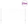 Kerítés oszlopokkal Ezüst 1 x 25 m Acél