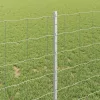 Kerítés oszlopokkal Ezüst 1 x 25 m Acél