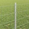 Kerítés oszlopokkal Ezüst 0.6 x 50 m Acél